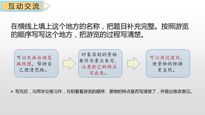 四年级下册语文课件-习作 游＿＿＿＿人教部编版 (共14张PPT)第5页