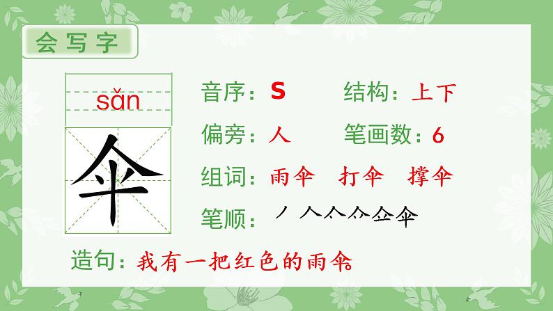 人教部编版语文二年级下册 9 枫树上的喜鹊（生字+听写）PPT课件02