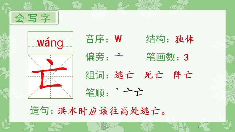 人教部编版语文二年级下册 12 寓言二则（生字+听写）PPT课件02