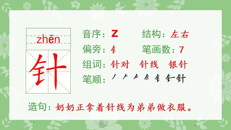 人教部编版语文二年级下册 17 要是你在野外迷了路（生字+听写）PPT课件03