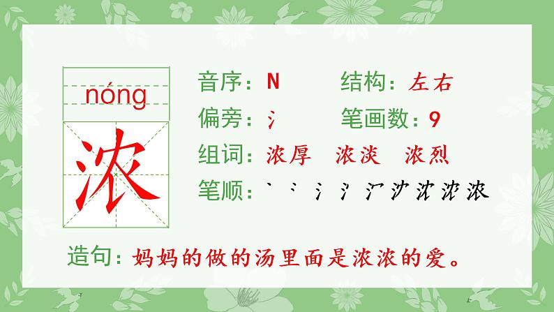人教部编版语文二年级下册 23 祖先的摇篮（生字+听写）PPT课件04