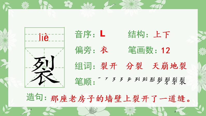 人教部编版语文三年级下册 3 荷花（生字+听写）PPT课件05