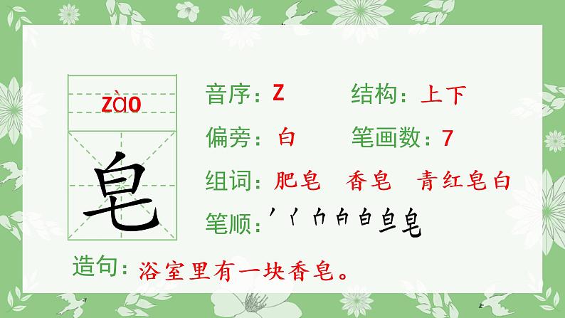 人教部编版语文三年级下册 20 肥皂泡（生字+听写）PPT课件02