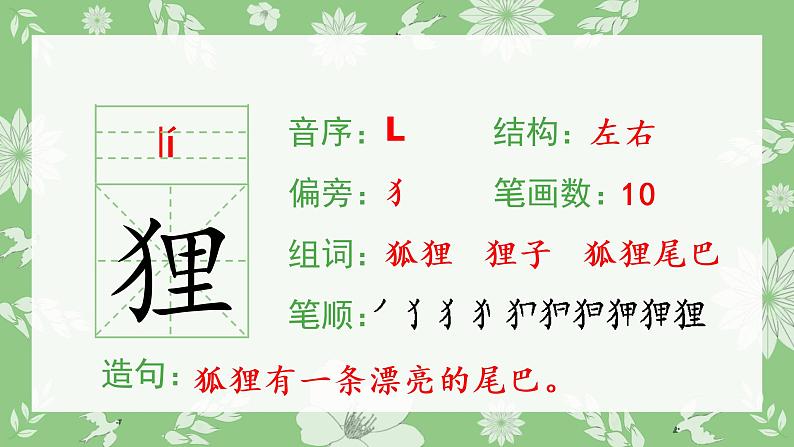 人教部编版语文三年级下册 17 我变成了一棵树（生字+听写）PPT课件04