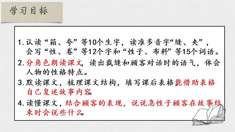 部编语文三下：25 慢性子裁缝和急性子顾客 精品PPT课件+音视频素材05