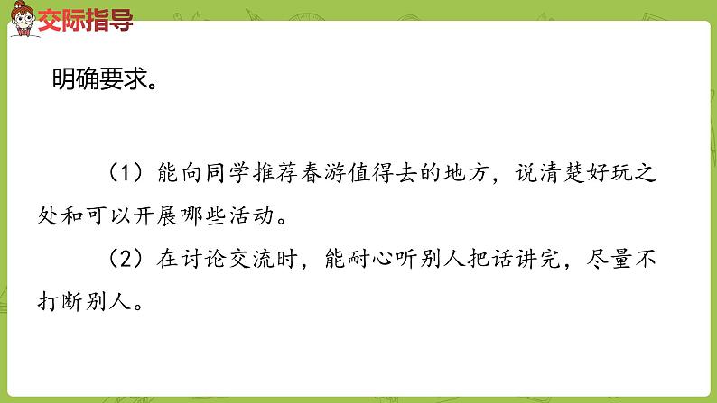 部编版三年级语文下册 第1单元 口语交际：春游去哪儿玩（PPT课件）05