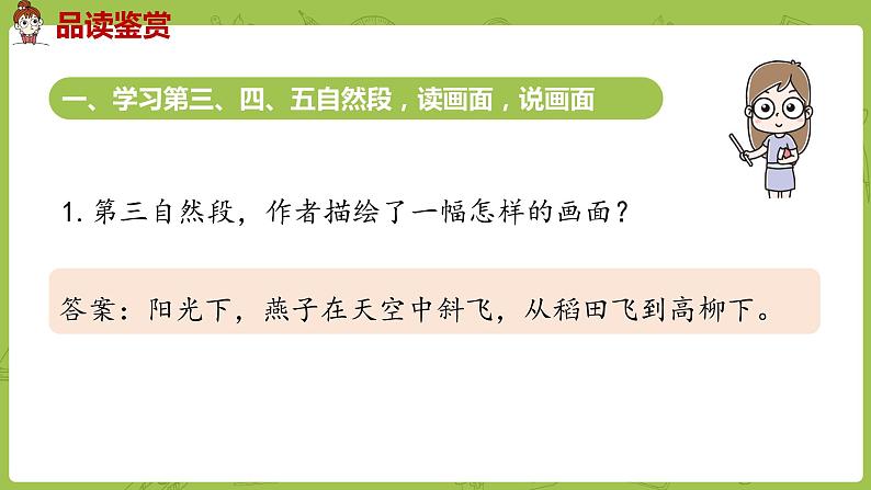 统编语文三（下）第1单元《燕子》课时2第3页