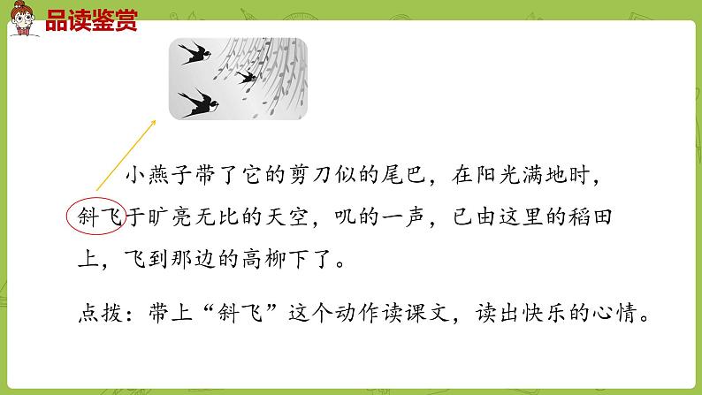 统编语文三（下）第1单元《燕子》课时2第4页
