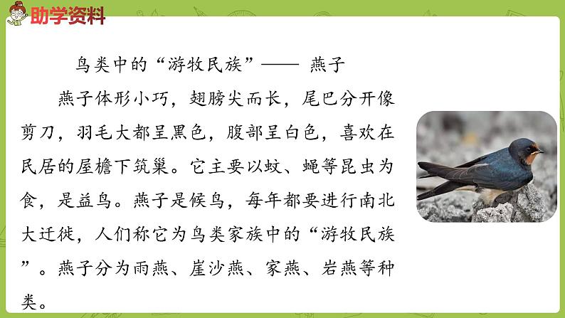 统编语文三（下）第1单元《燕子》课时1第4页