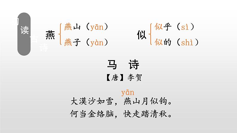 人教部编版 六年级下册语文10、古诗三首《马诗》课件第7页