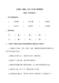 人教部编版六年级下册第二单元7* 汤姆·索亚历险记（节选）同步测试题