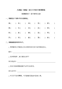 人教部编版六年级下册16 真理诞生于一百个问号之后巩固练习