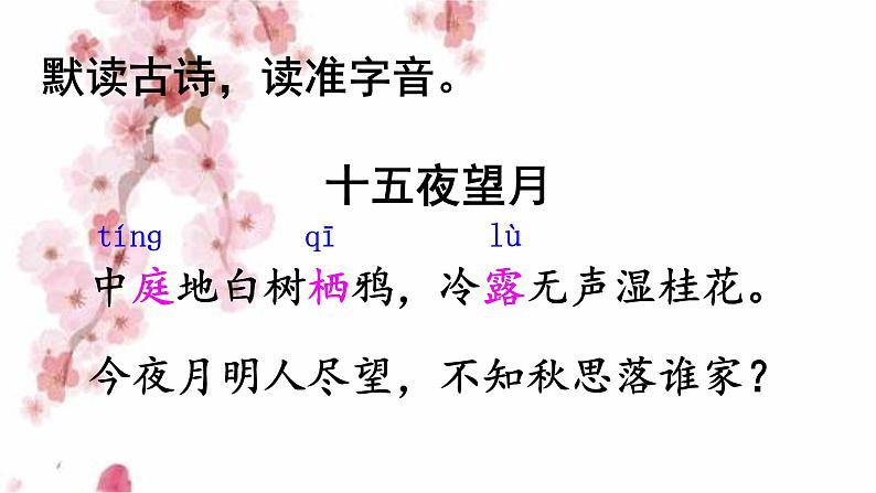 人教部编版 六年级下册语文 3 《古诗三首  十五夜望月》 课件03