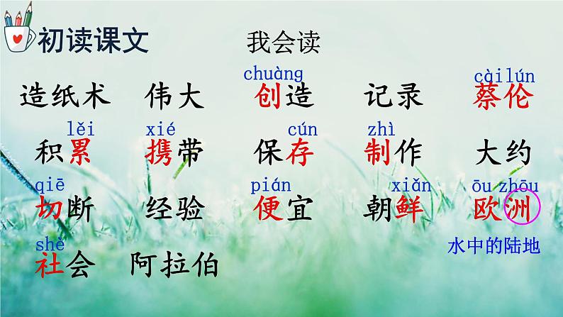 人教版三年级语文下册 第三单元 10 《纸的发明》课件05