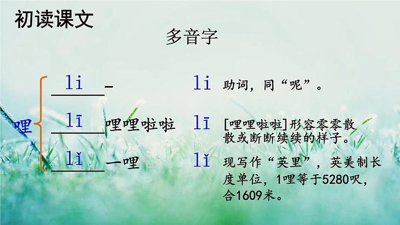 人教版三年级语文下册 第八单元 27 《漏》课件08
