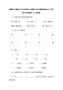 小学语文人教版 (新课标)六年级下册18 跨越百年的美丽随堂练习题