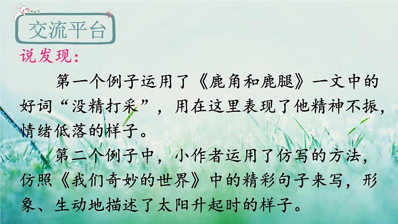 人教版三年级语文下册 第七单元 《语文园地》课件04