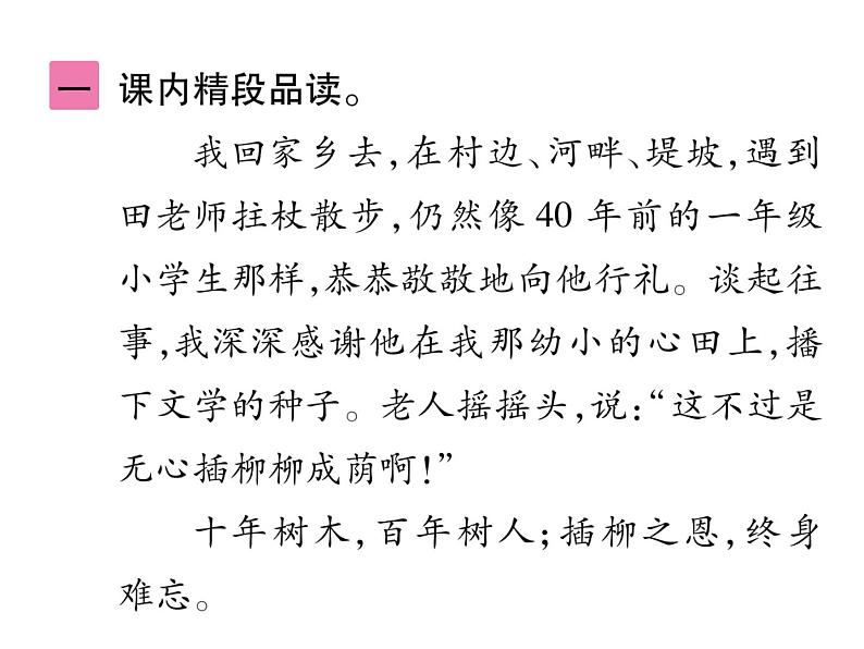 统编版语文六年级下册第六单元训练提升 课件（共6份打包）02