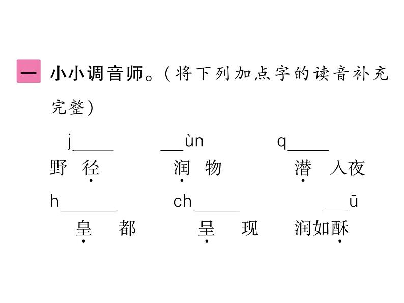 统编版语文六年级下册古诗词诵读训练提升 课件（共6份打包）03