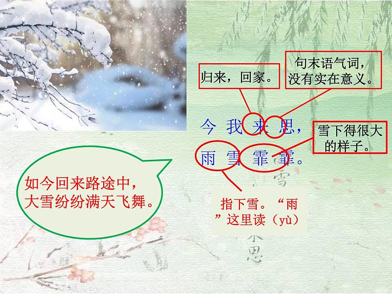 六年级下册语文课件-1.采薇（节选） 人教（部编版）第8页