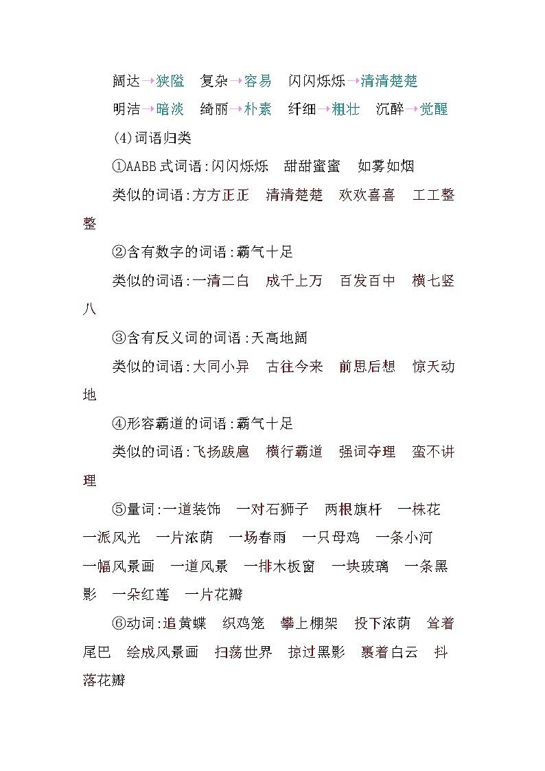 第一单元知识小结第3页