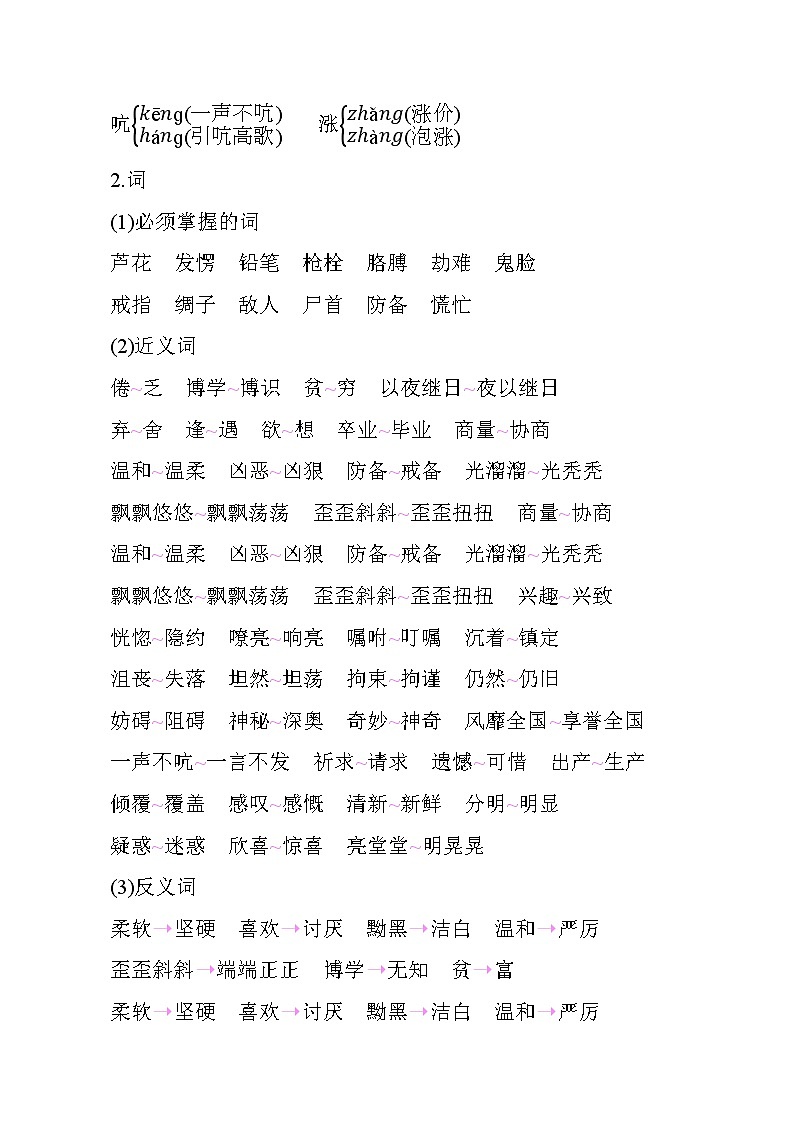 第六单元知识小结第2页