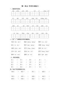 五年级下册语文试卷 字词专项练习 部编版（含答案）