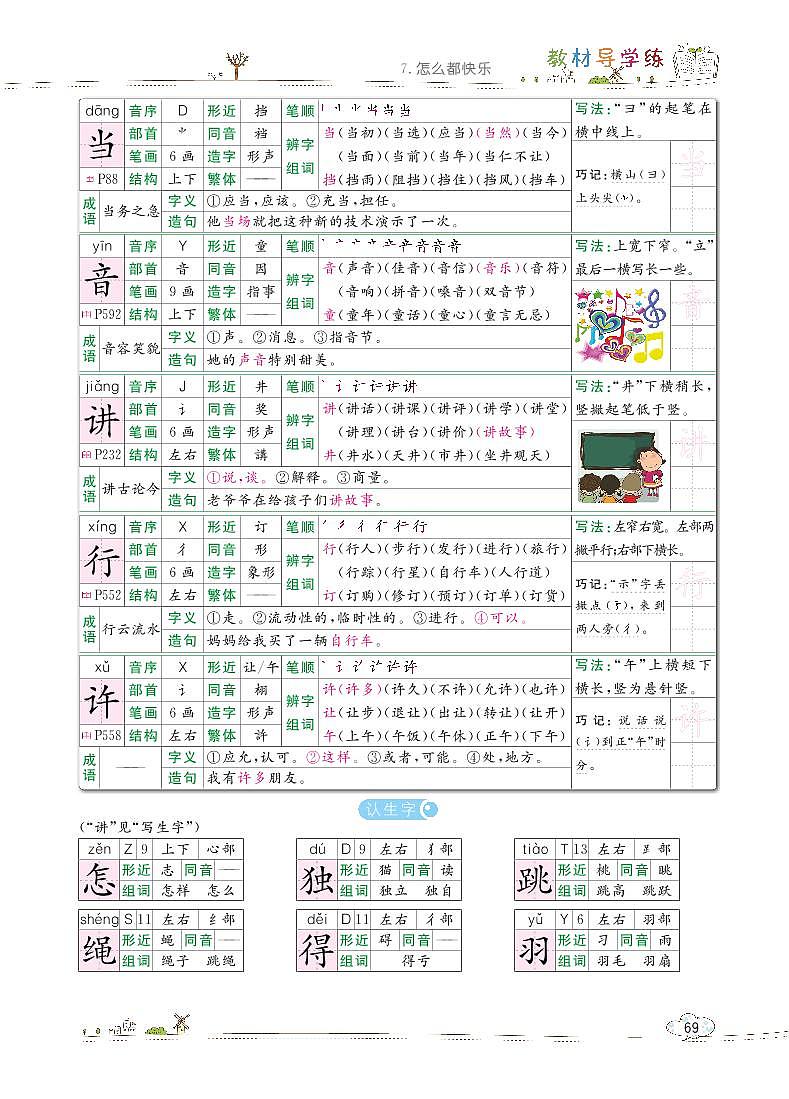部编版语文一下：7 怎么都快乐 教材解读（含随堂练习）02
