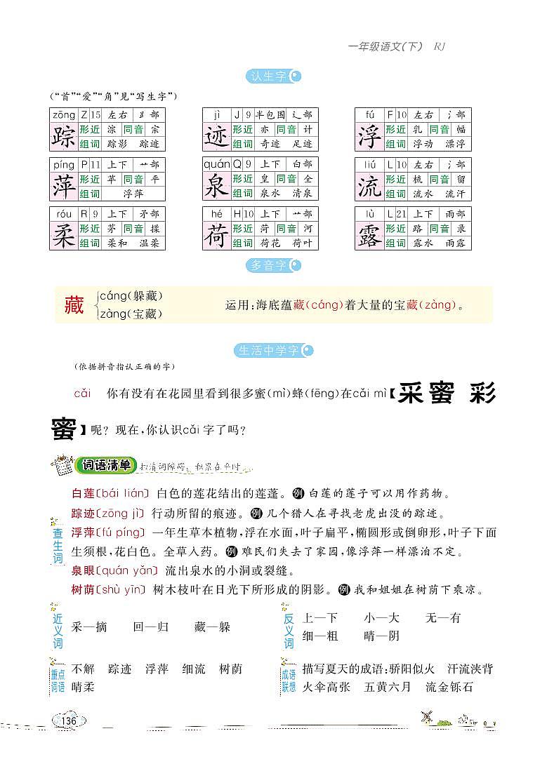 部编版语文一下：12 古诗二首 教材解读（含随堂练习）03
