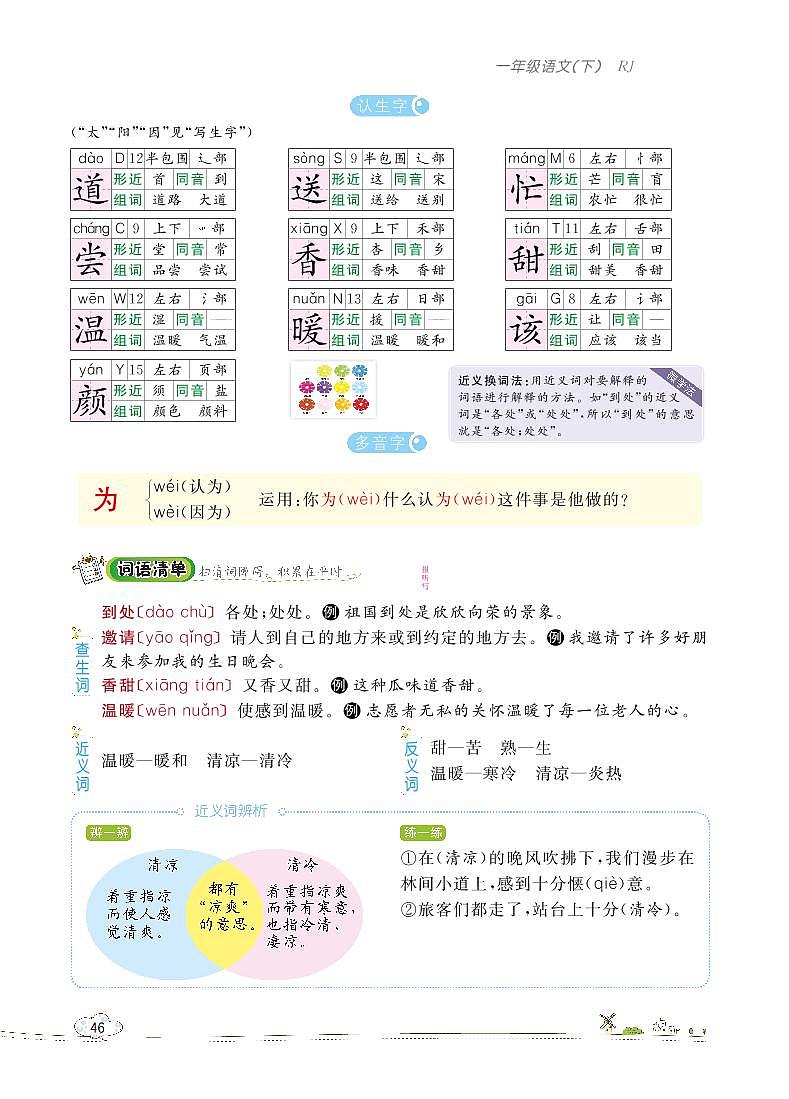 部编版语文一下：4 四个太阳 教材解读（含随堂练习）03