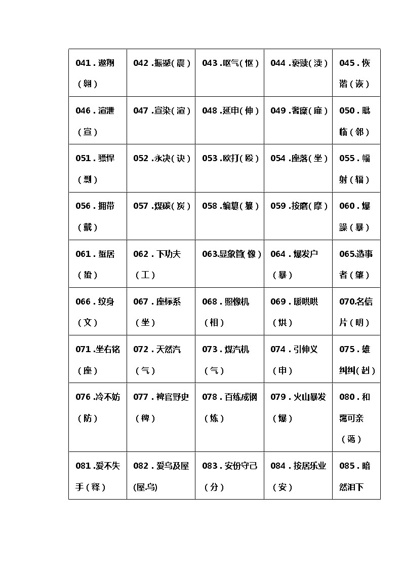 小学语文全册1000个“错字”总结 学案02