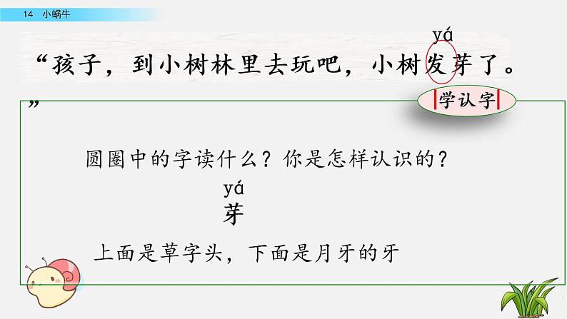 部编版一年级上册语文课文14小蜗牛课件+全部素材课件+素材06
