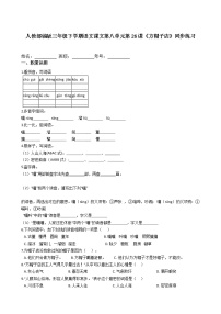 小学语文人教部编版三年级下册26* 方帽子店达标测试