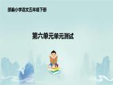 五年级下册语文第六单元综合与测试