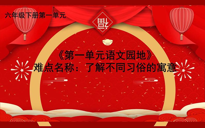 六下语文第一单元《语文园地》优课一等奖课件第1页