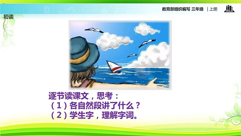 教学课件人教部编版三年级语文上册《 海滨小城》（语文部编三上）第4页