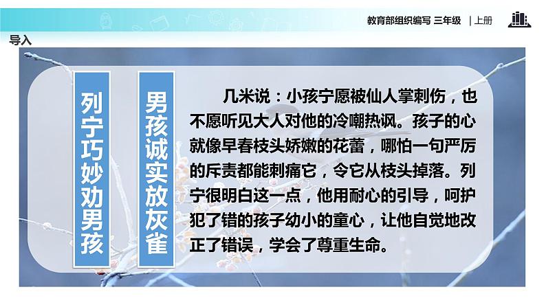 教学课件人教部编版三年级语文上册《灰雀》（语文部编三上）03