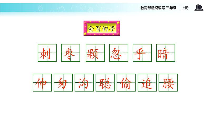 教学课件人教部编版三年级语文上册《带刺的朋友》（语文部编三上） (1)06