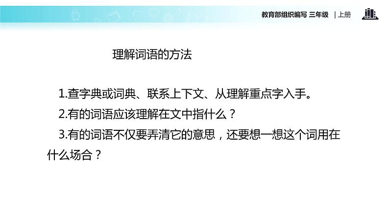 教学课件人教部编版三年级语文上册《大青树下的小学》（语文部编三上） (2)第7页