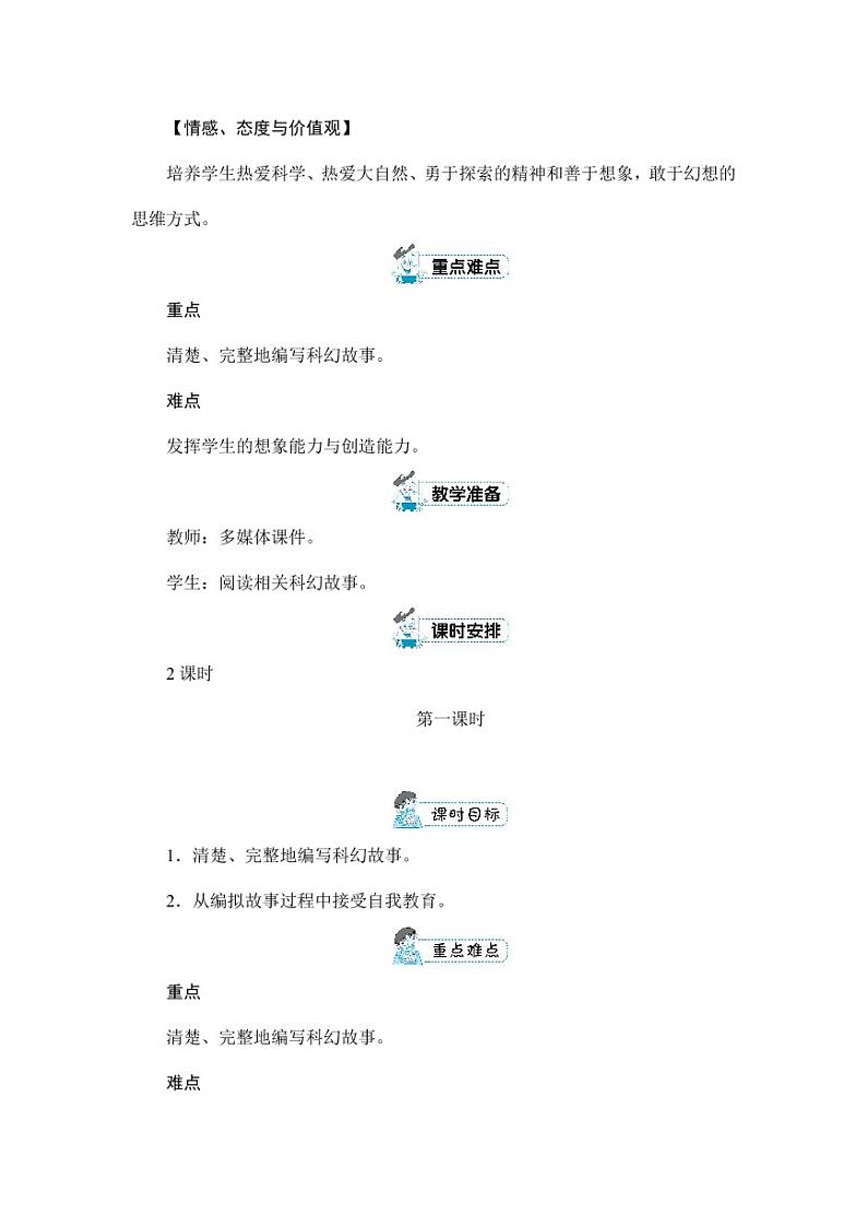 部编版人教版六年级语文下册《习作：插上科学的翅膀飞》精品教案教学设计小学优秀公开课102