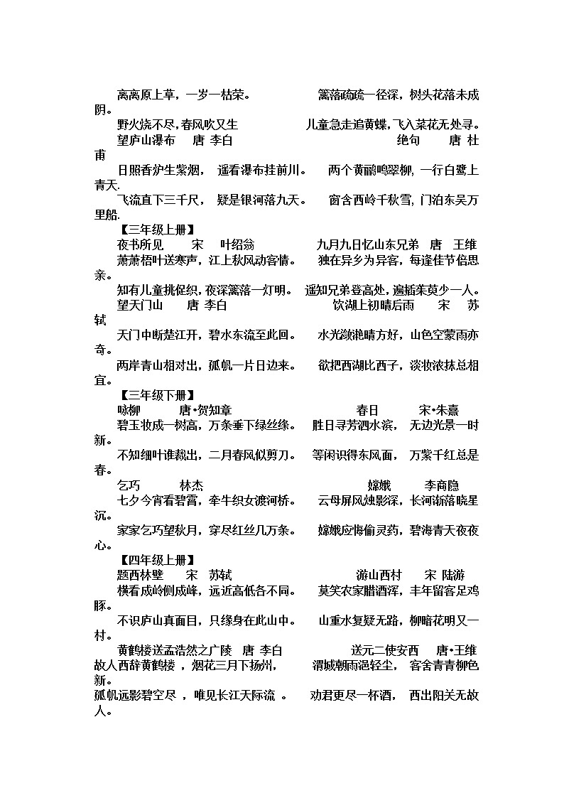 小学语文毕业总复习：毕业总复习资料（Word版，20页） 学案02
