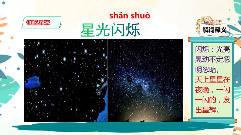 看图写作：插图词汇积累：仰望星空 课件05