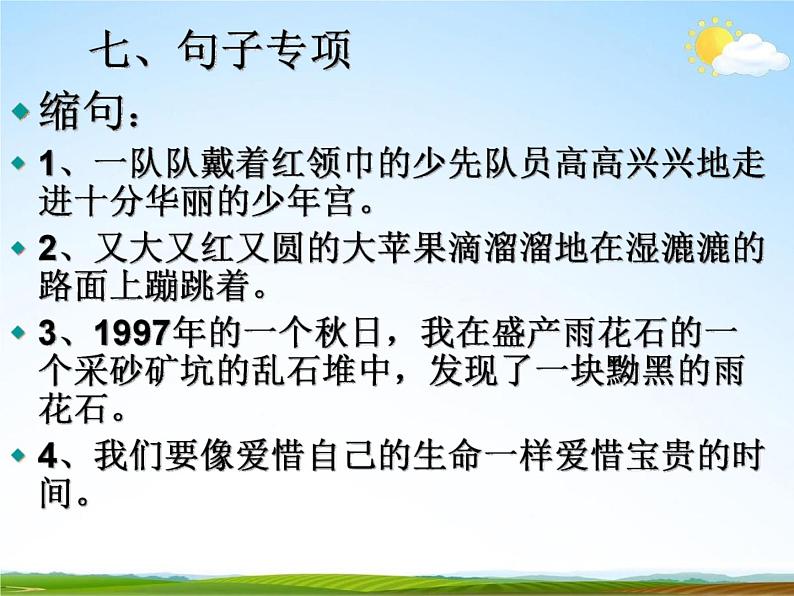 人教部编版小升初语文《重点知识点复习》教学课件PPT优秀课件第8页