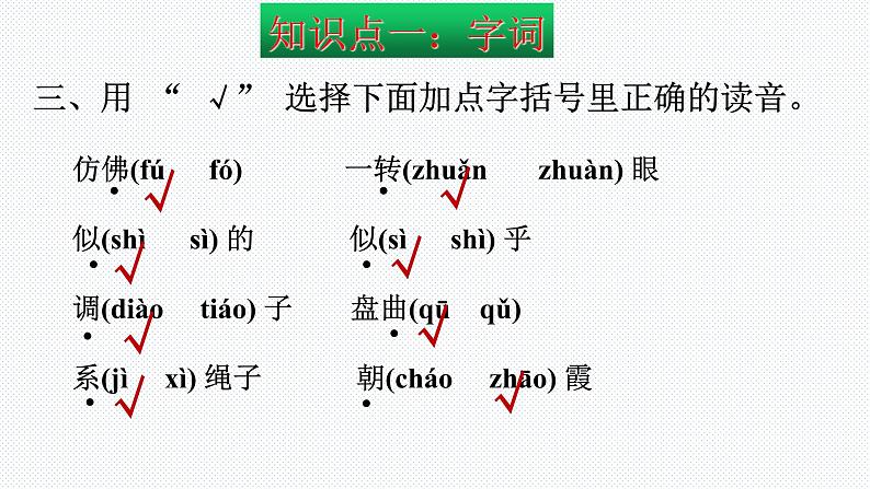 【复习总课件】部编版四年级语文下册《期末总复习知识点梳理》PPT课件(共84张PPT)05