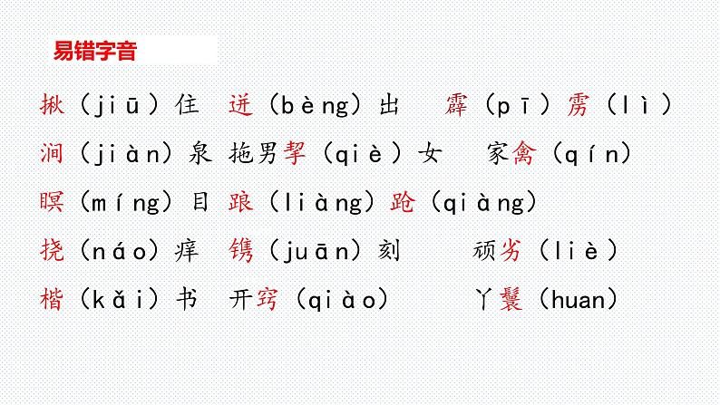 【复习总课件】部编版五年级语文下册《第二单元知识点梳理》PPT课件(共76张PPT)04