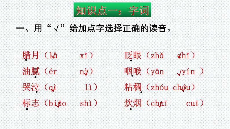 【复习总课件】部编版六年级语文下册《期末总复习知识点梳理》PPT课件(共83张PPT)02