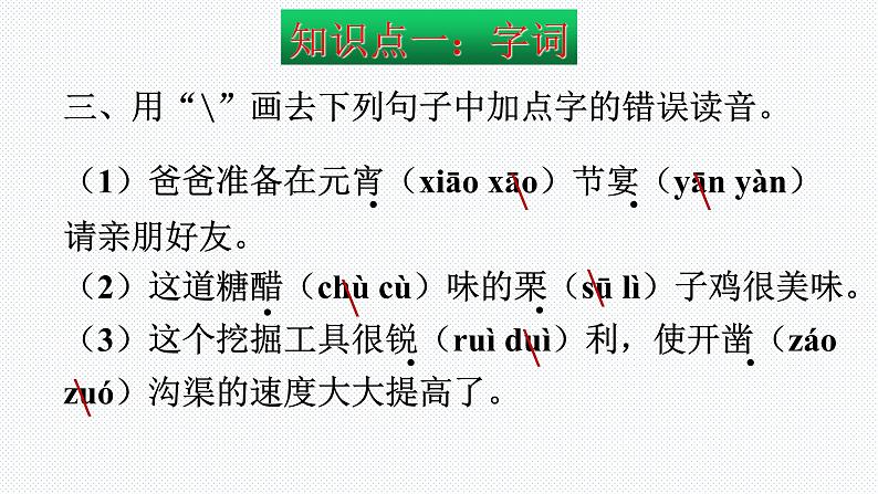 【复习总课件】部编版六年级语文下册《期末总复习知识点梳理》PPT课件(共83张PPT)05