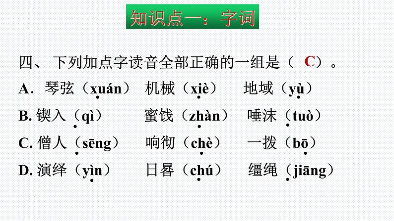 【复习总课件】部编版六年级语文下册《期末总复习知识点梳理》PPT课件(共83张PPT)06