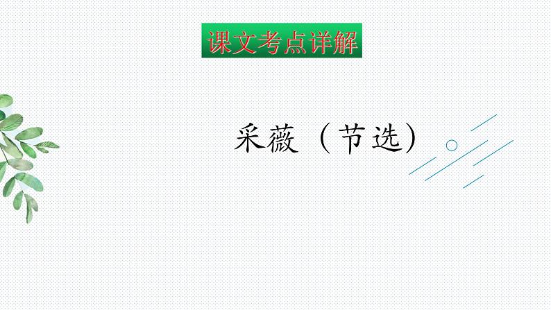 【复习总课件】部编版六年级语文下册《古诗词诵读知识点梳理》PPT课件(共85张PPT)02