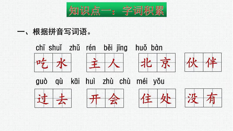 【复习总课件】部编版一年级语文下册第二单元知识点梳理（课件）(共26张PPT)03